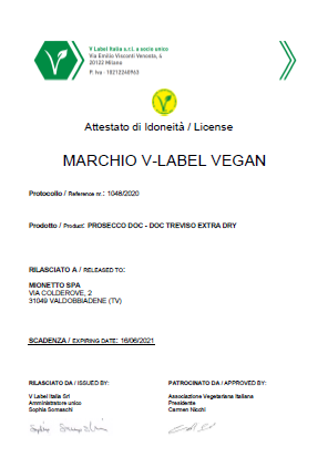 Mionetto Prosecco Extra Dry  11%  0.75l