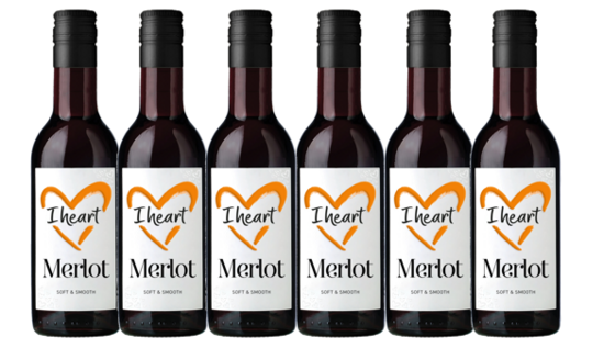 I Heart Merlot   12%   0,187l  iepakojums 12gab.