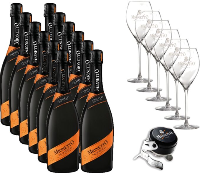 Komplekts Nr.21 Mionetto Prosecco 0,75l 12gab+