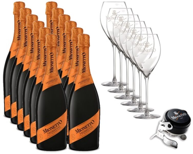 Komplekts Nr.22 Mionetto Prosecco 0,75l 12gab+